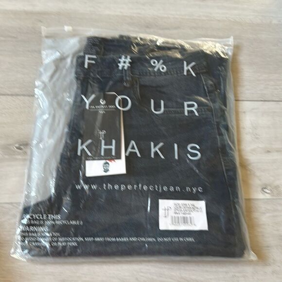 F#%k Your Khakis The Perfect Jean Athletic Fit CaptainMidnight Blue33W x 34L NWT - Picture 5 of 7